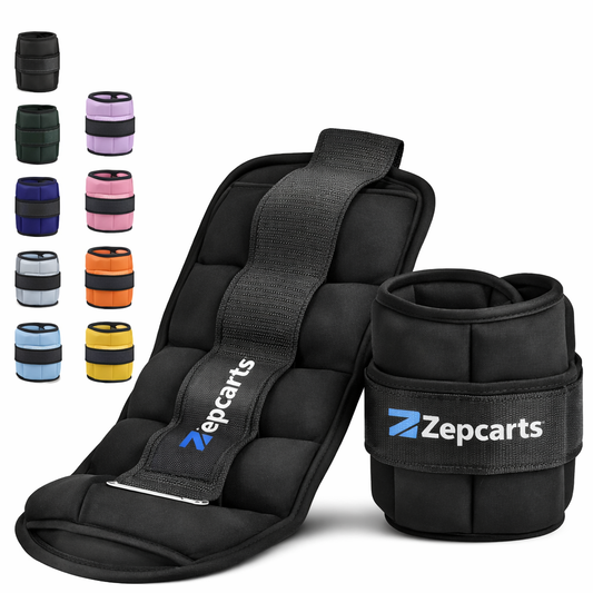 Adjustable Ankle Weights Set Pair (10 lbs) – Comfortable Strap, Home Workout & Strength Training Gear | 4.2 ★★★★☆