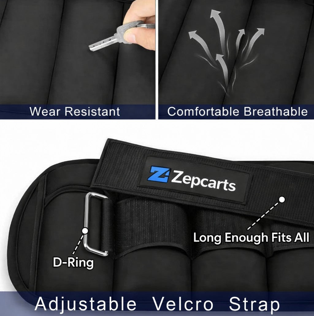 Adjustable Ankle Weights Set Pair (10 lbs) – Comfortable Strap, Home Workout & Strength Training Gear | 4.2 ★★★★☆