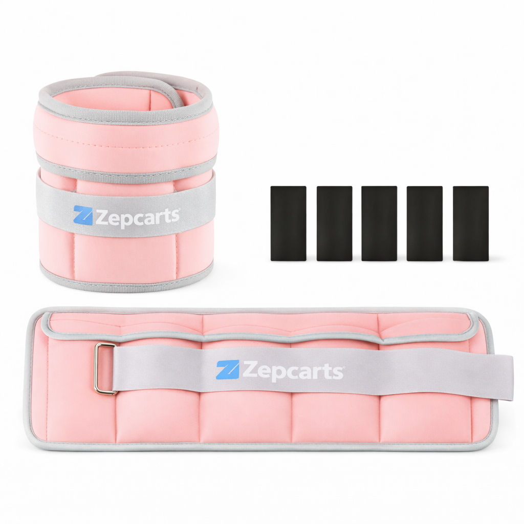 Adjustable Ankle Weights Set Pair (10 lbs) – Comfortable Strap, Home Workout & Strength Training Gear | 4.2 ★★★★☆