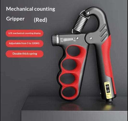 ⭐⭐⭐⭐½ Adjustable Hand Grip Strengthener (5–100 KG) with Counter – Forearm & Wrist Trainer