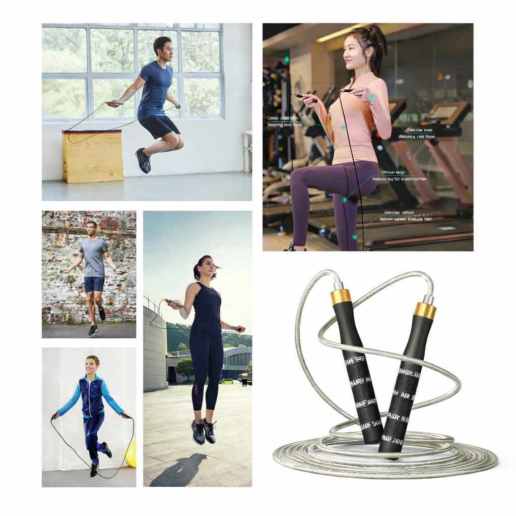 High-Speed Adjustable Jump Rope with Metal Handles for Cardio & CrossFit ★★★★★☆ (4.5/5)