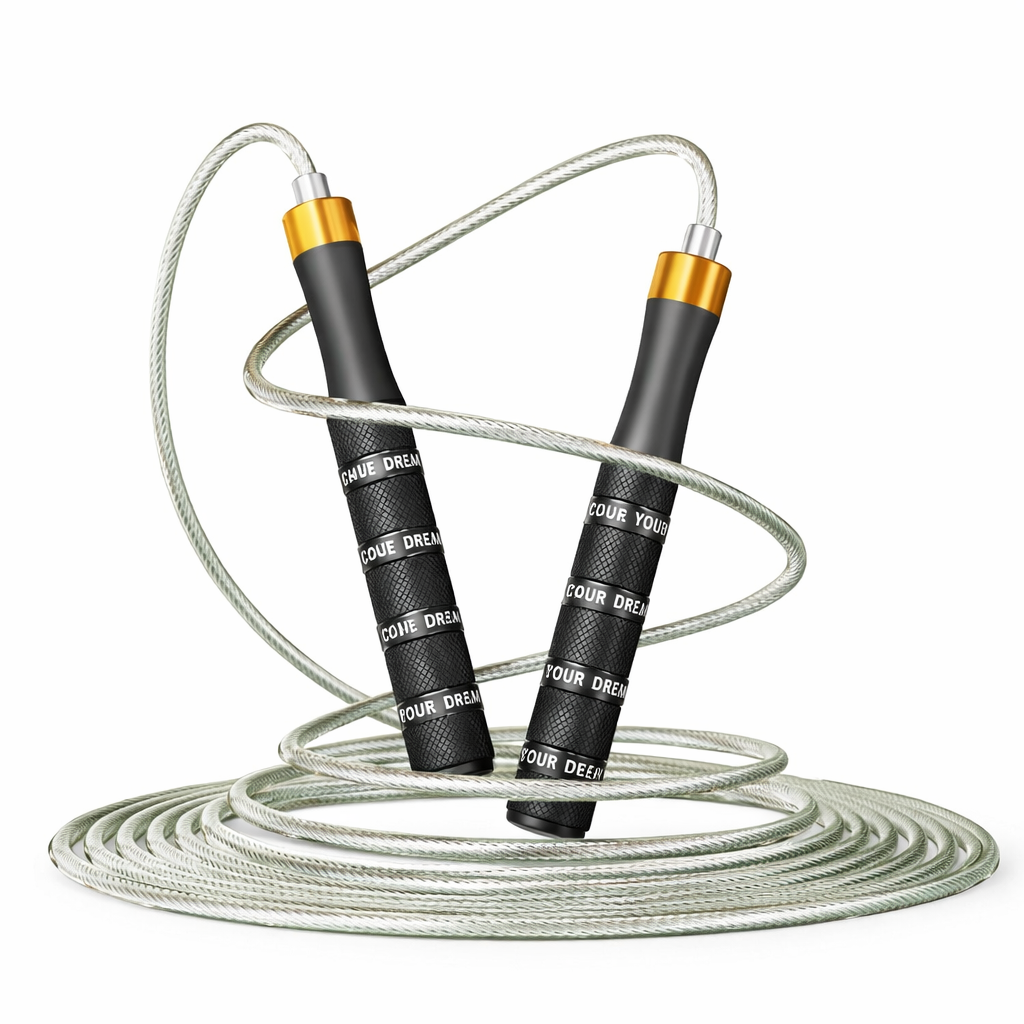 High-Speed Adjustable Jump Rope with Metal Handles for Cardio & CrossFit ★★★★★☆ (4.5/5)