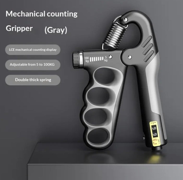⭐⭐⭐⭐½ Adjustable Hand Grip Strengthener (5–100 KG) with Counter – Forearm & Wrist Trainer