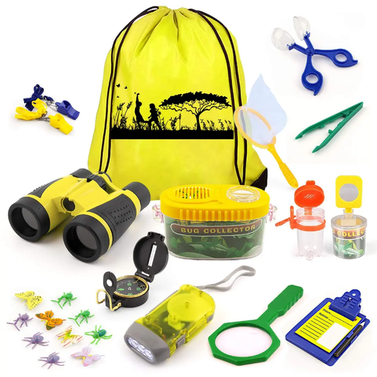 Kids Explorer Kit Outdoor Adventure Set with Binoculars, Bug Collector, Flashlight & Tools – Educational Nature Toy for Boys & Girls ★★★★☆ 4.5