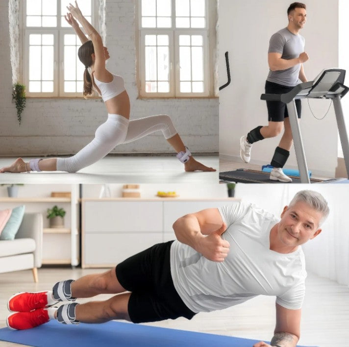 Adjustable Ankle Weights Set Pair (10 lbs) – Comfortable Strap, Home Workout & Strength Training Gear | 4.2 ★★★★☆